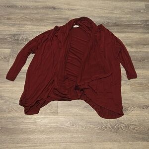 SWAK mulberry lightweight waterfall cardigan 1X